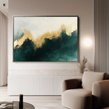 Abstract 335 Canvas Art 60 x 40 cm / Black