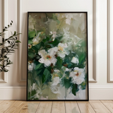 Floral 335 Canvas Art 60 x 40 cm / Black