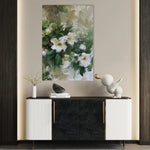 Floral 335 Canvas Art 60 x 40 cm / Black