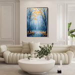 Landscape 335 Canvas Art 60 x 40 cm / Black