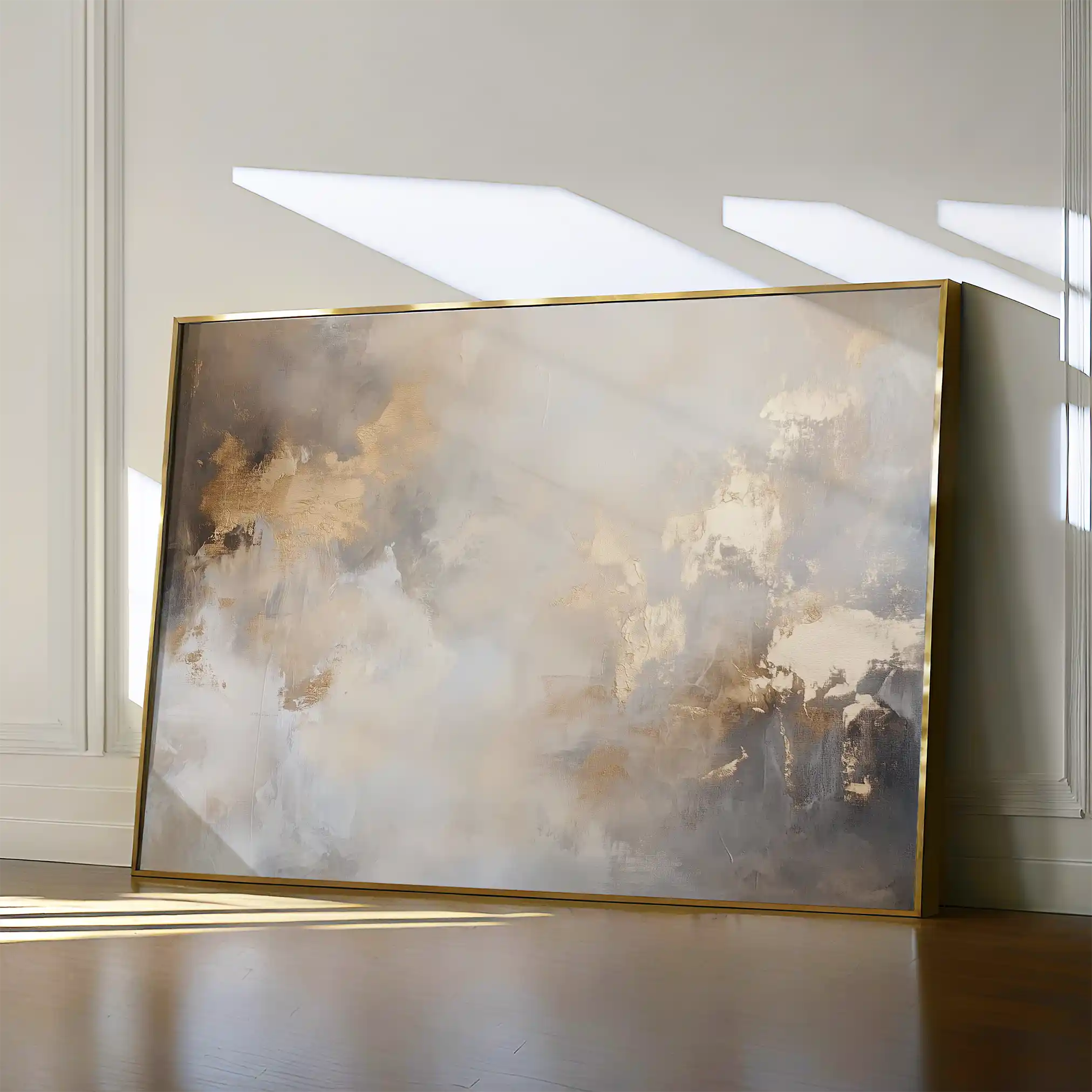 Abstract 336 Canvas Art 60 x 40 cm / Black