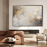Abstract 336 Canvas Art 60 x 40 cm / Black
