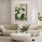 Floral 336 Canvas Art 60 x 40 cm / Black