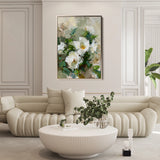 Floral 336 Canvas Art 60 x 40 cm / Black
