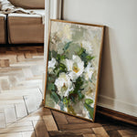 Floral 336 Canvas Art 60 x 40 cm / Black