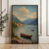 Landscape 336 Canvas Art 60 x 40 cm / Black