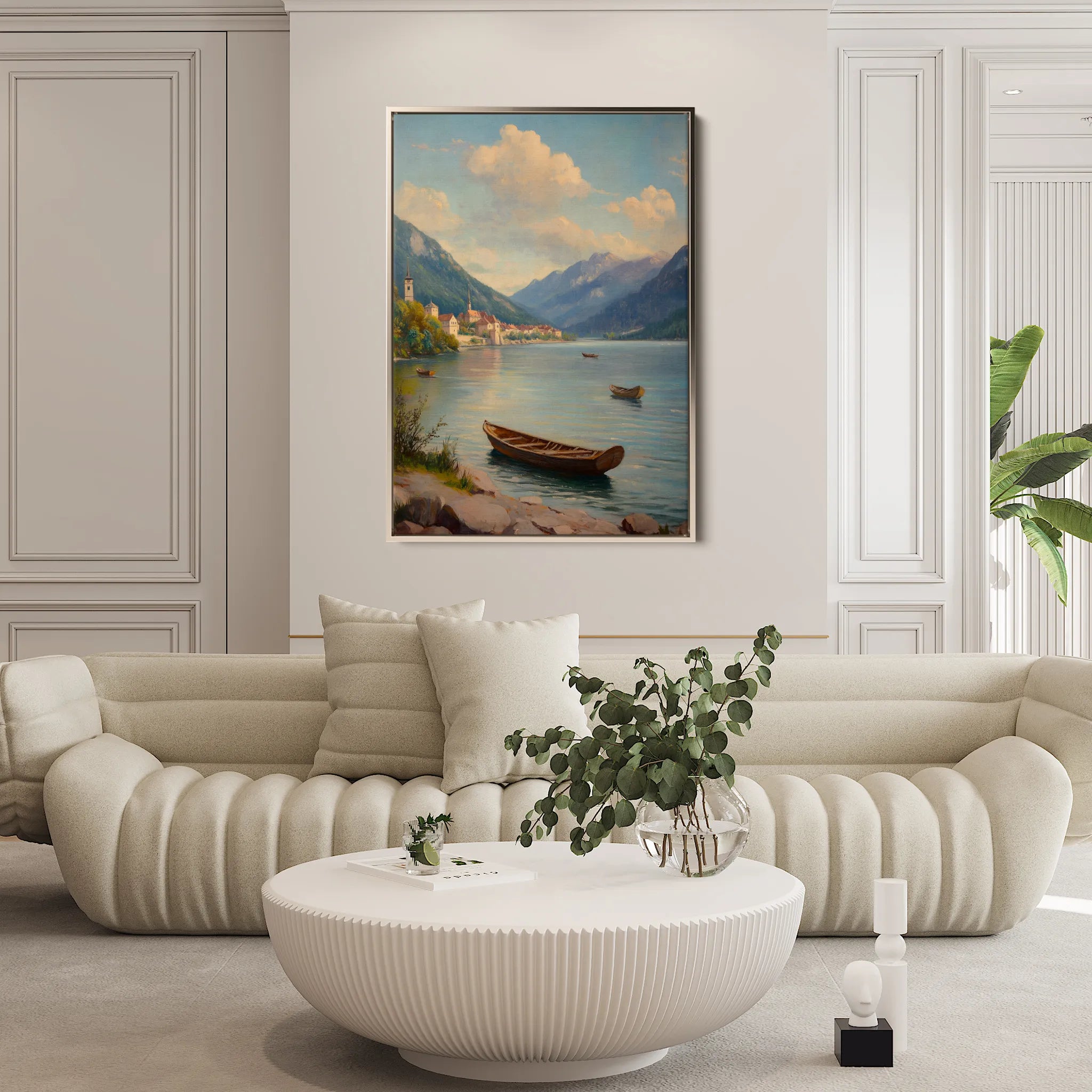 Landscape 336 Canvas Art 60 x 40 cm / Black