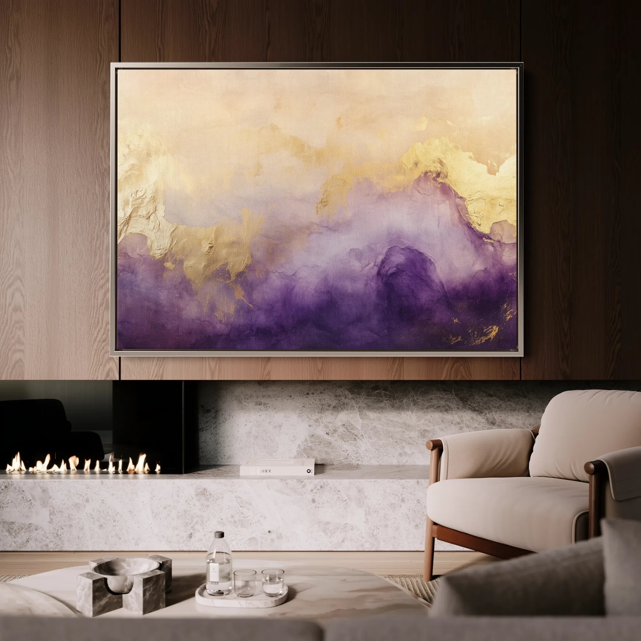 Abstract 337 Canvas Art 60 x 40 cm / Black