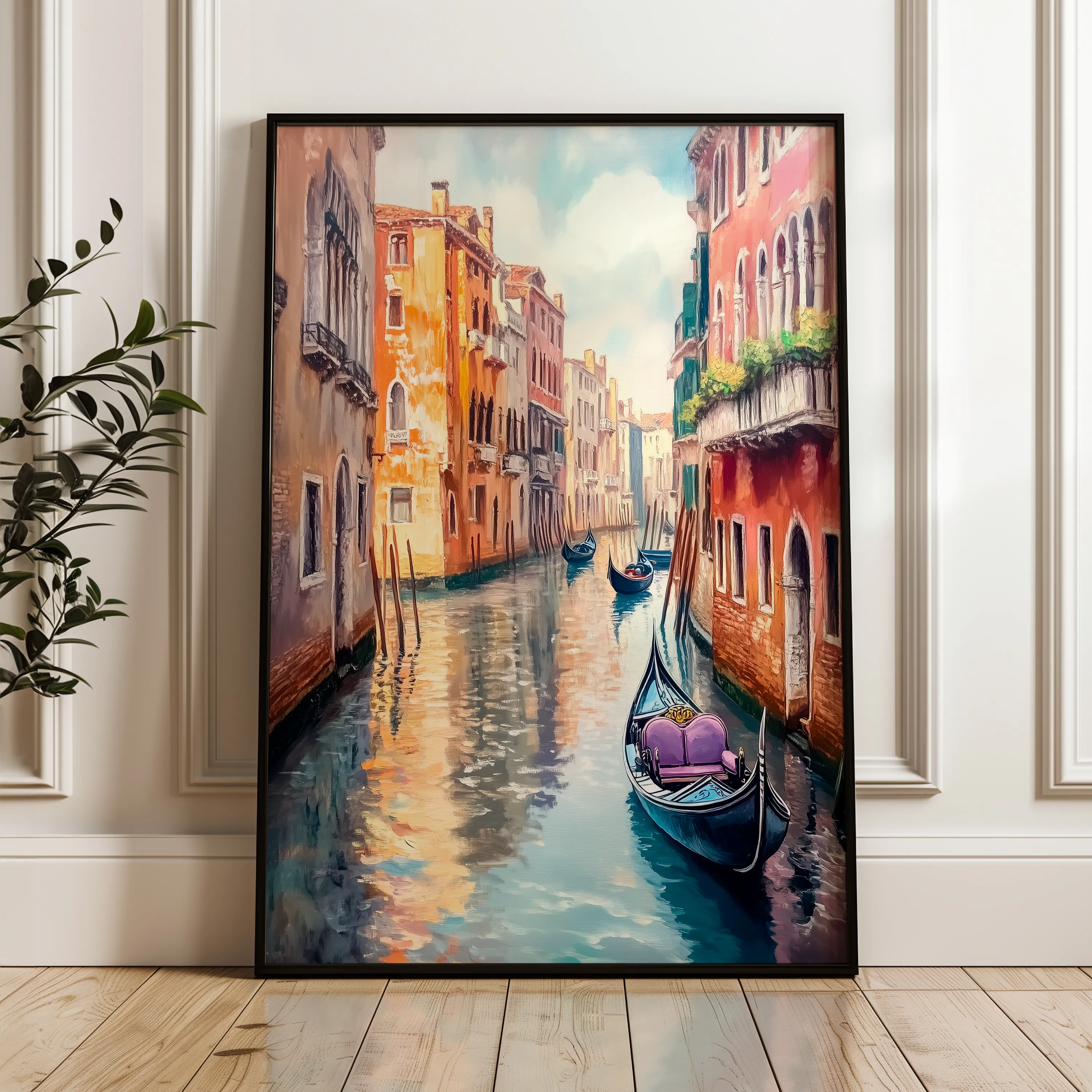 Landscape 337 Canvas Art 60 x 40 cm / Black