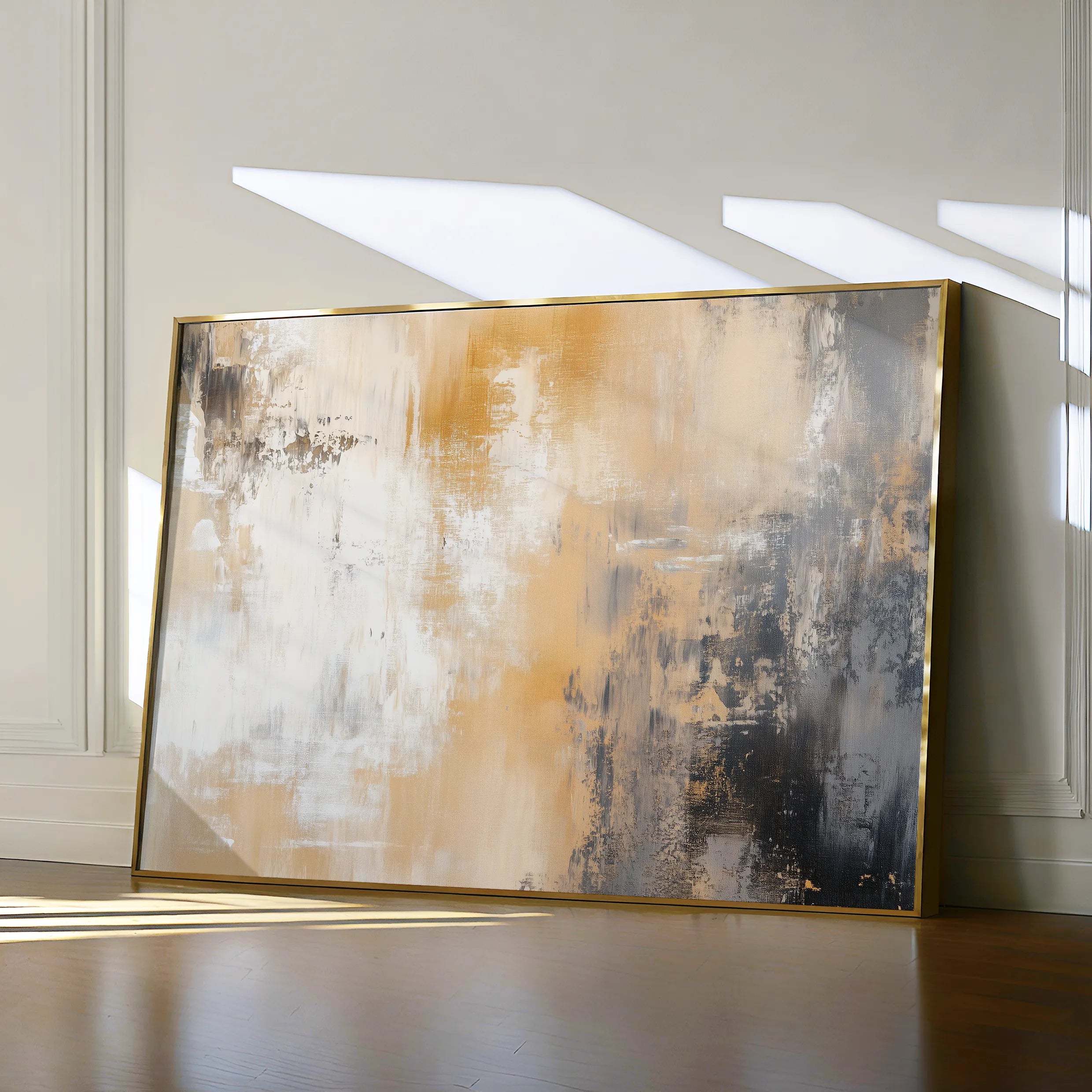 Abstract 338 Canvas Art 60 x 40 cm / Black