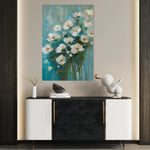 Floral 338 Canvas Art 60 x 40 cm / Black