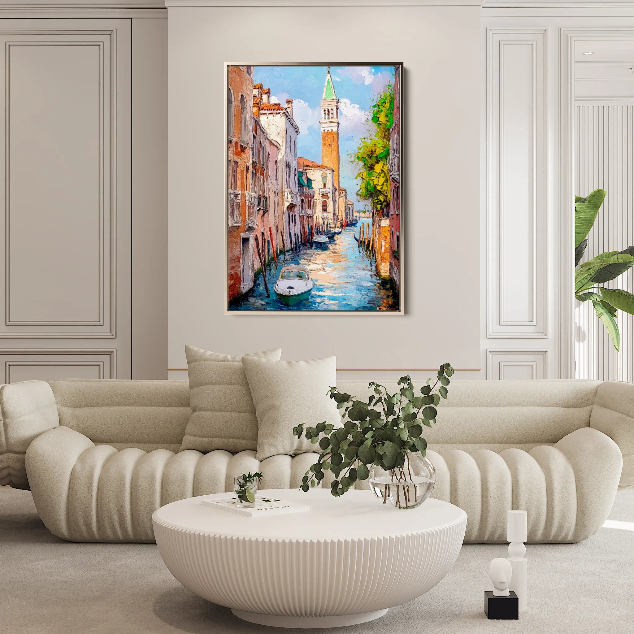 Landscape 338 Canvas Art 60 x 40 cm / Black