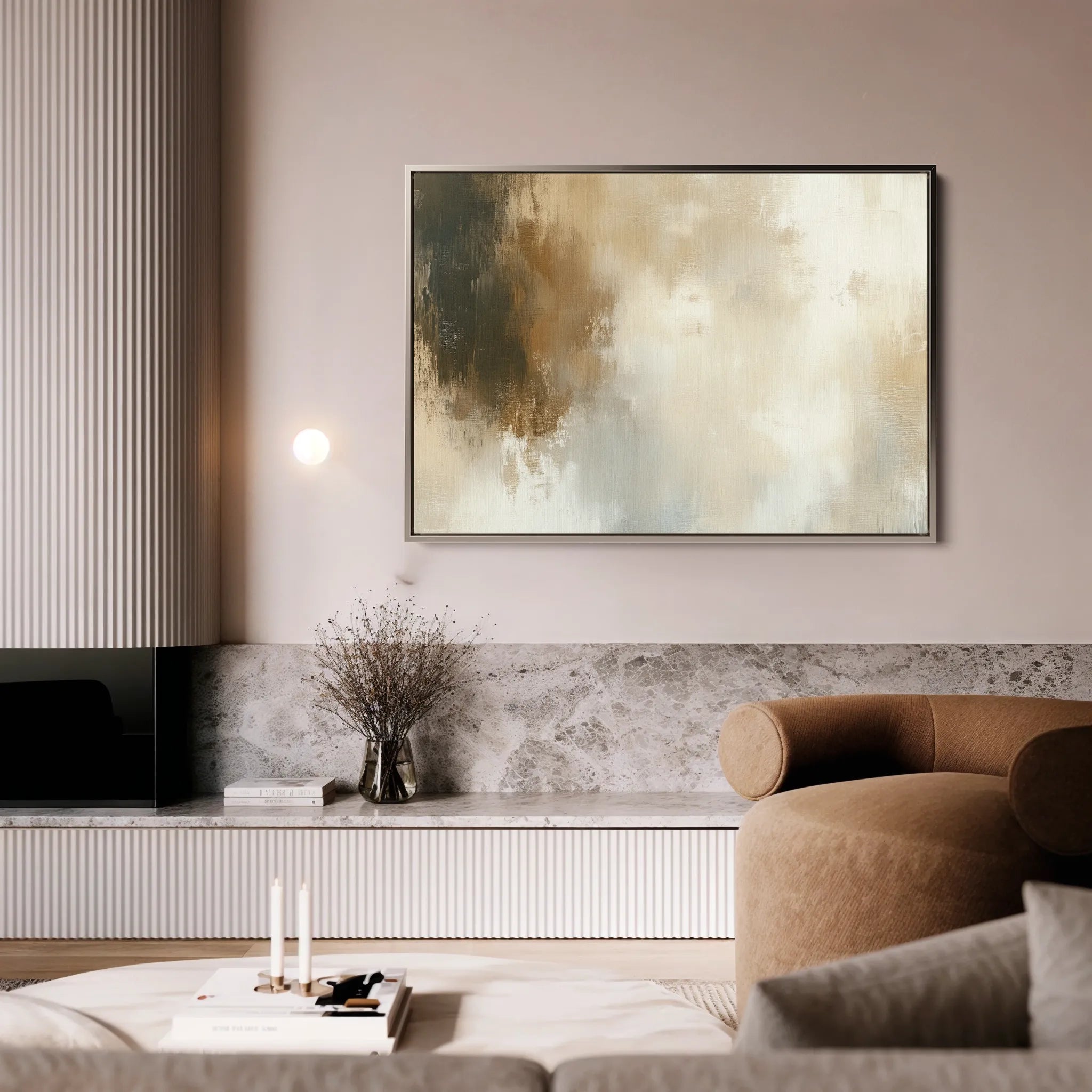 Abstract 339 Canvas Art 60 x 40 cm / Black