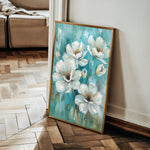 Floral 339 Canvas Art 60 x 40 cm / Black