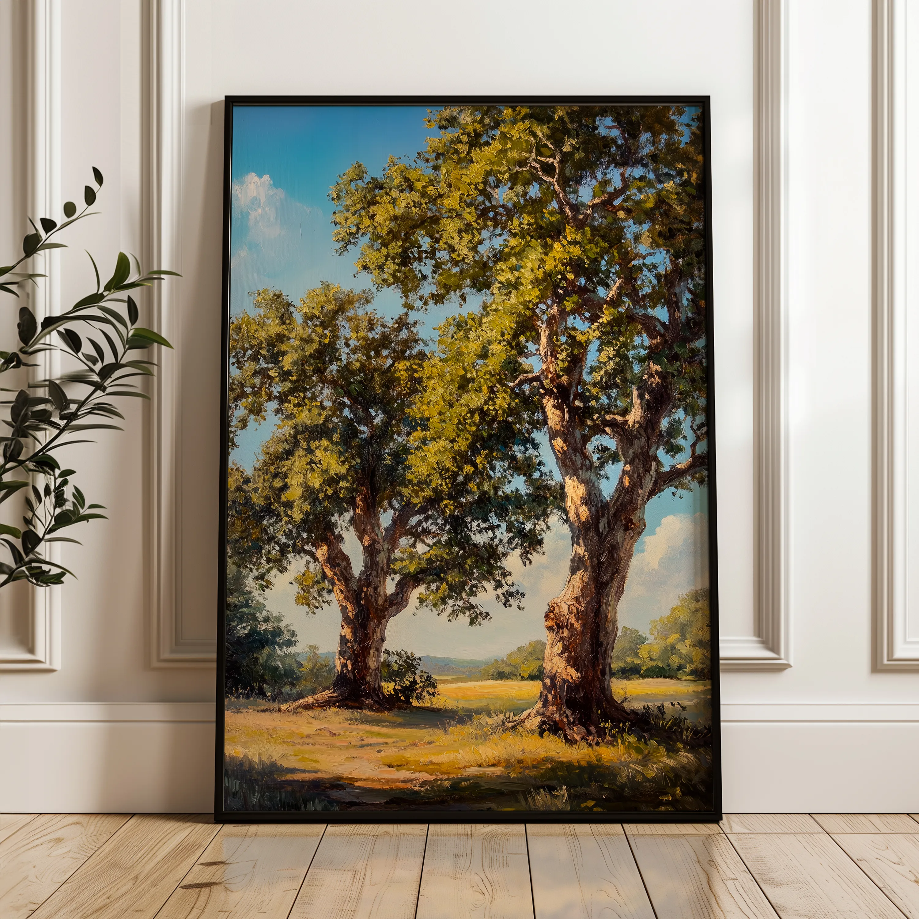 Landscape 339 Canvas Art 60 x 40 cm / Black