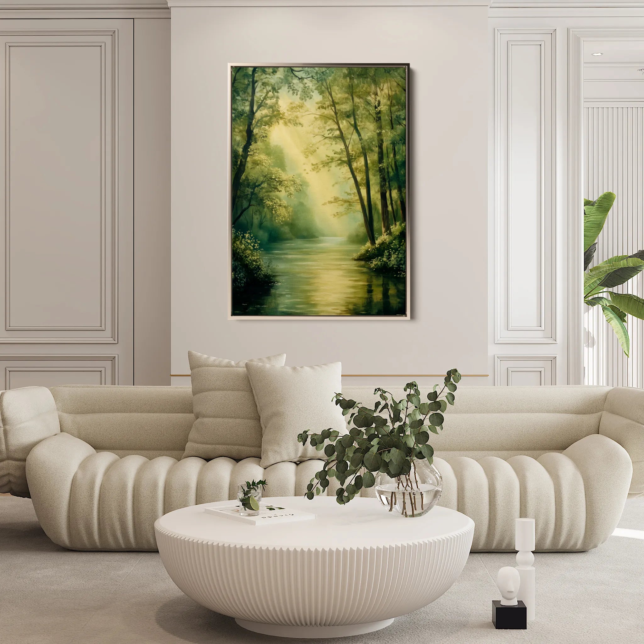 Landscape 340 Canvas Art 60 x 40 cm / Black