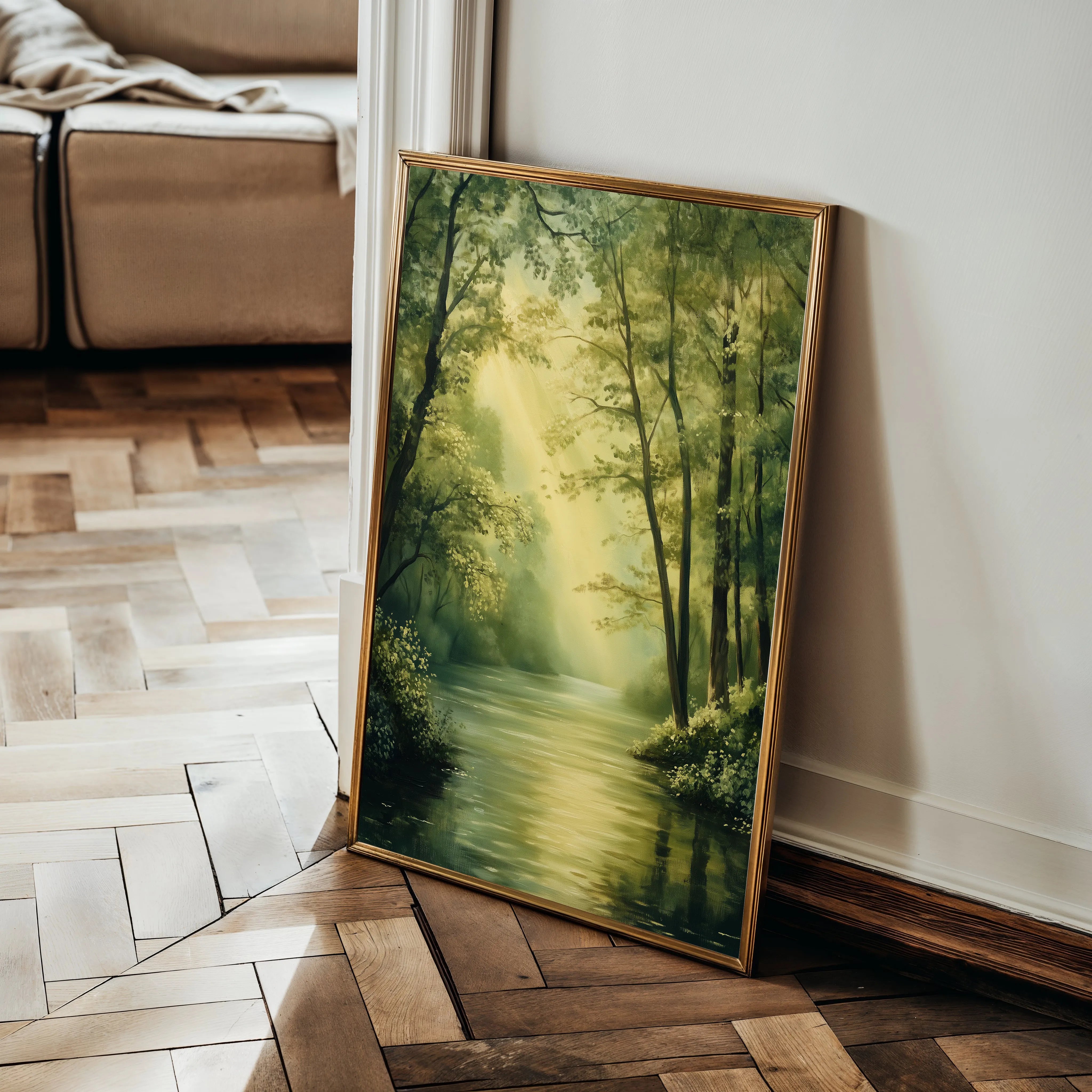 Landscape 340 Canvas Art 60 x 40 cm / Black
