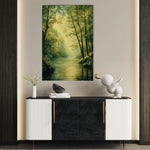 Landscape 340 Canvas Art 60 x 40 cm / Black