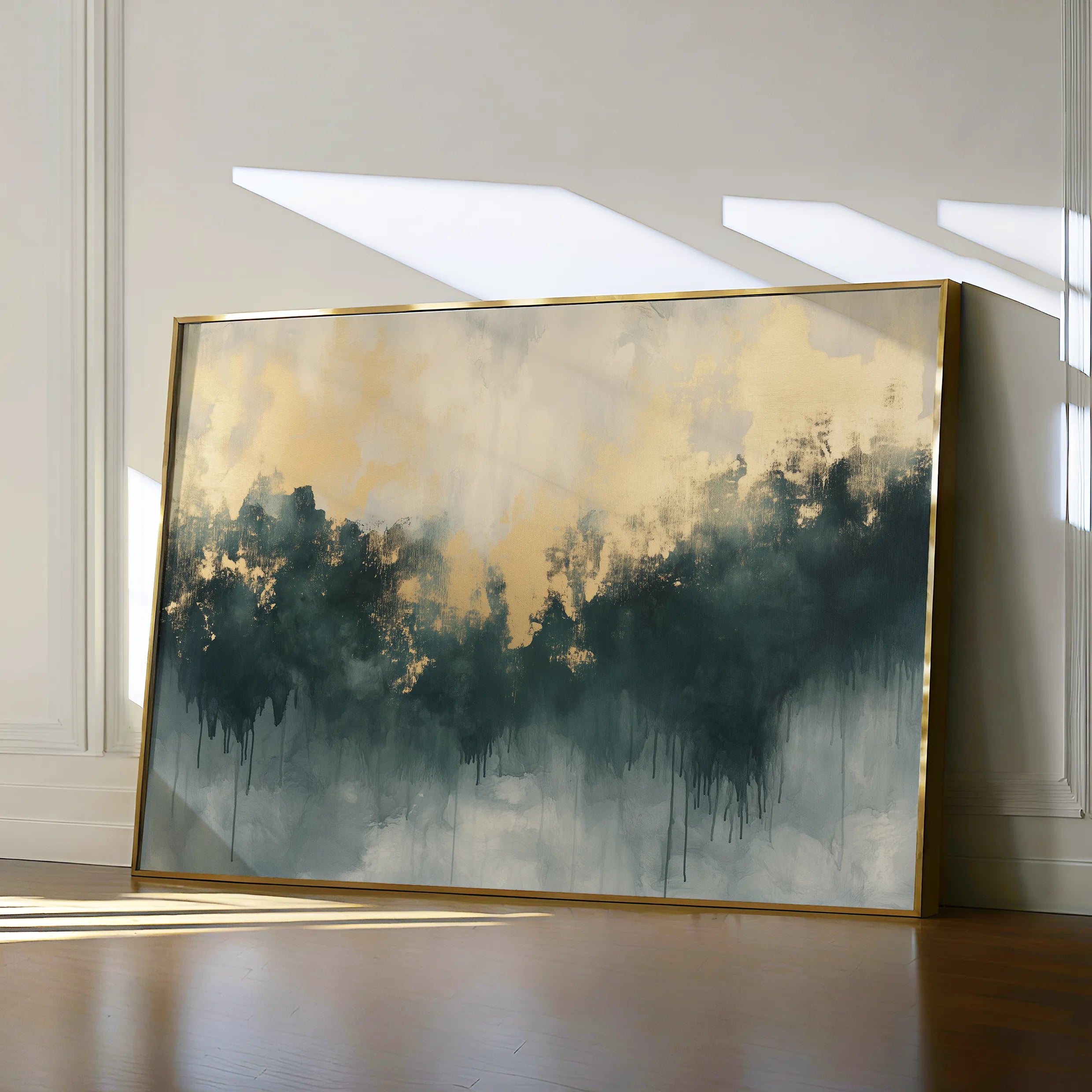 Abstract 341 Canvas Art 60 x 40 cm / Black