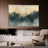 Abstract 341 Canvas Art 60 x 40 cm / Black