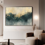 Abstract 341 Canvas Art 60 x 40 cm / Black