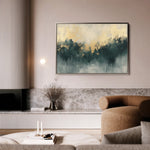 Abstract 341 Canvas Art 60 x 40 cm / Black