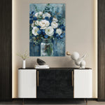 Floral 341 Canvas Art 60 x 40 cm / Black