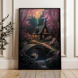 Landscape 341 Canvas Art 60 x 40 cm / Black
