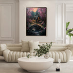 Landscape 341 Canvas Art 60 x 40 cm / Black