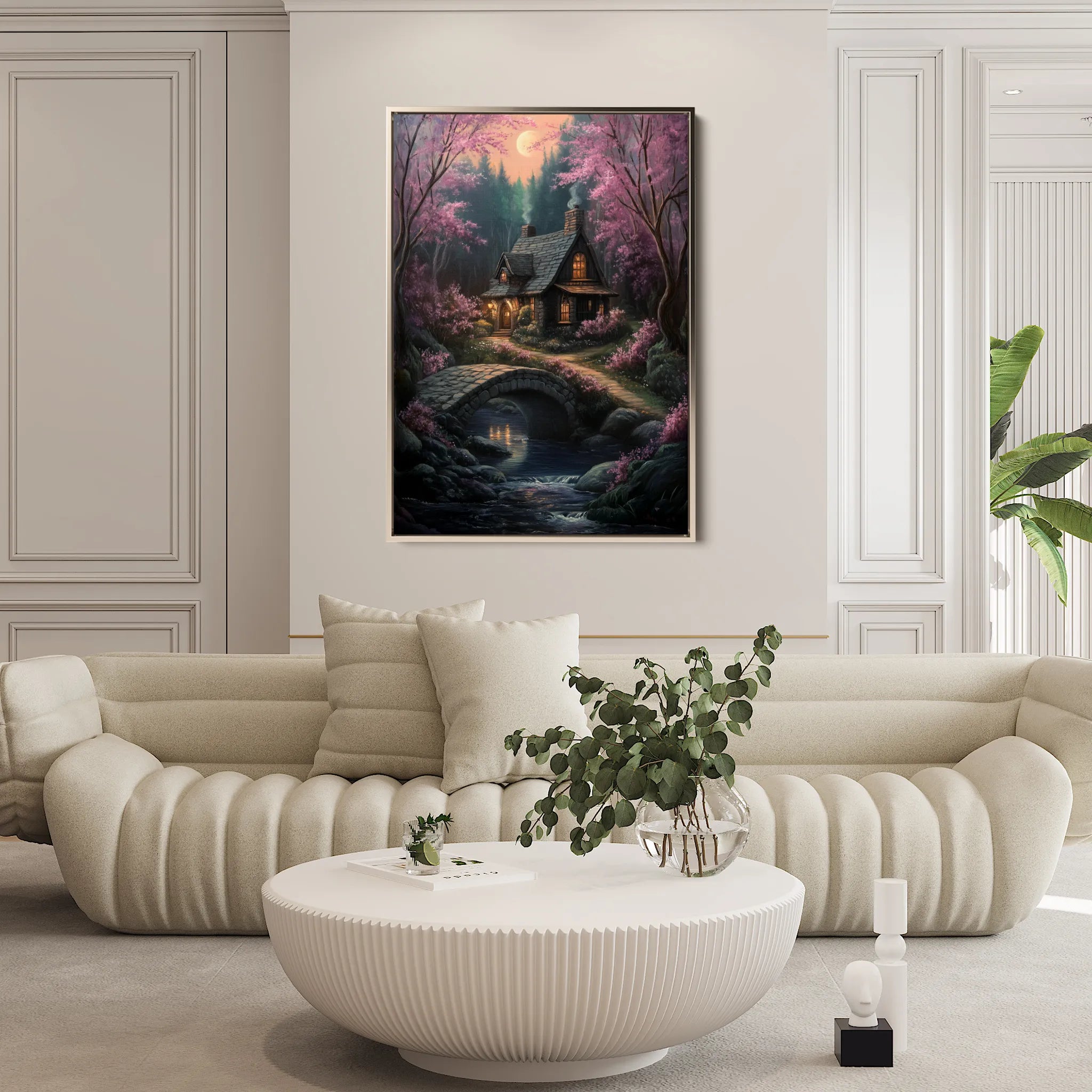 Landscape 341 Canvas Art 60 x 40 cm / Black