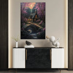 Landscape 341 Canvas Art 60 x 40 cm / Black