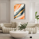 Abstract 342 Canvas Art 60 x 40 cm / Black