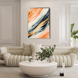 Abstract 342 Canvas Art 60 x 40 cm / Black