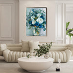 Floral 342 Canvas Art 60 x 40 cm / Black