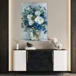 Floral 342 Canvas Art 60 x 40 cm / Black