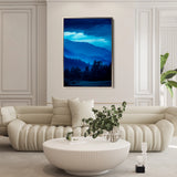 Landscape 342 Canvas Art 60 x 40 cm / Black