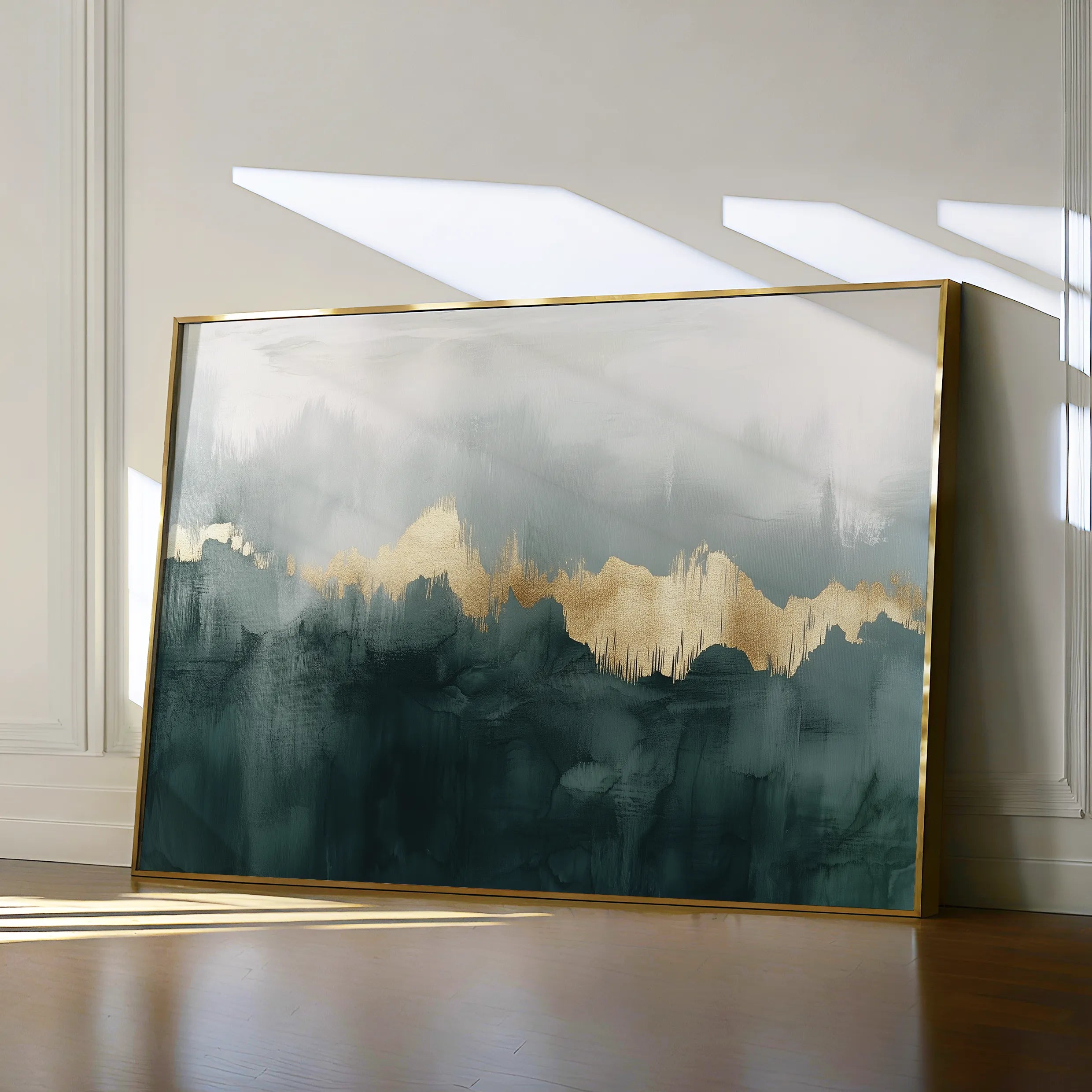 Abstract 343 Canvas Art 60 x 40 cm / Black