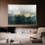 Abstract 343 Canvas Art 60 x 40 cm / Black