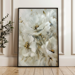 Floral 343 Canvas Art 60 x 40 cm / Black