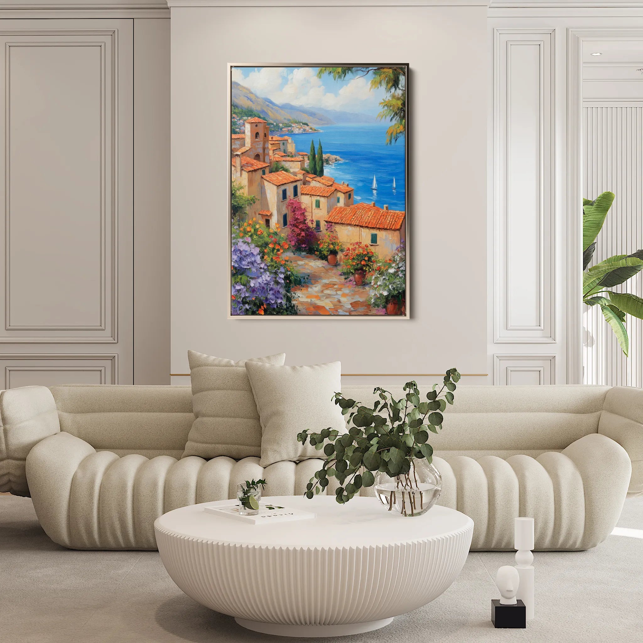 Landscape 343 Canvas Art 60 x 40 cm / Black