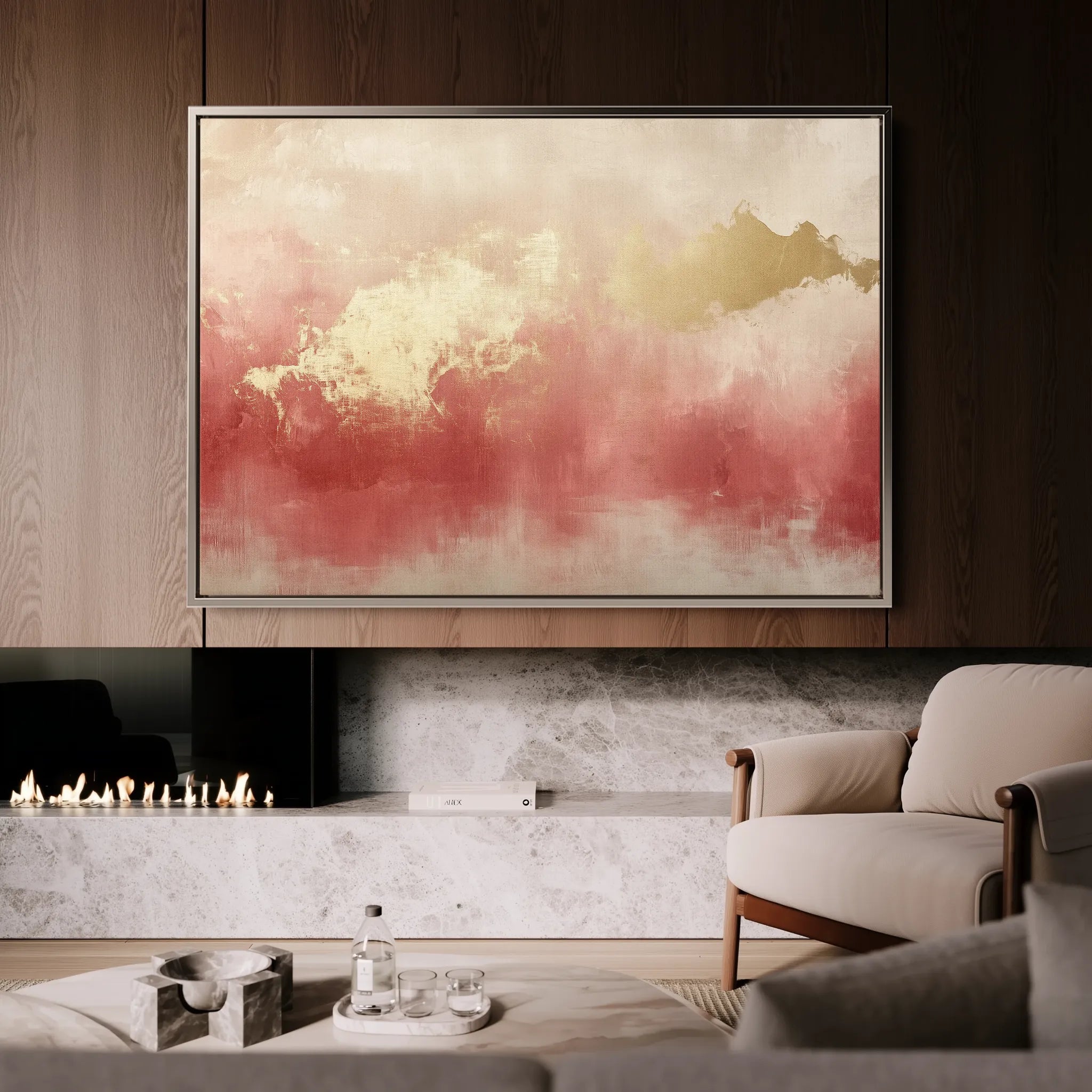 Abstract 344 Canvas Art 60 x 40 cm / Black