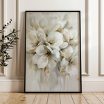 Floral 344 Canvas Art 60 x 40 cm / Black