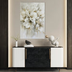 Floral 344 Canvas Art 60 x 40 cm / Black