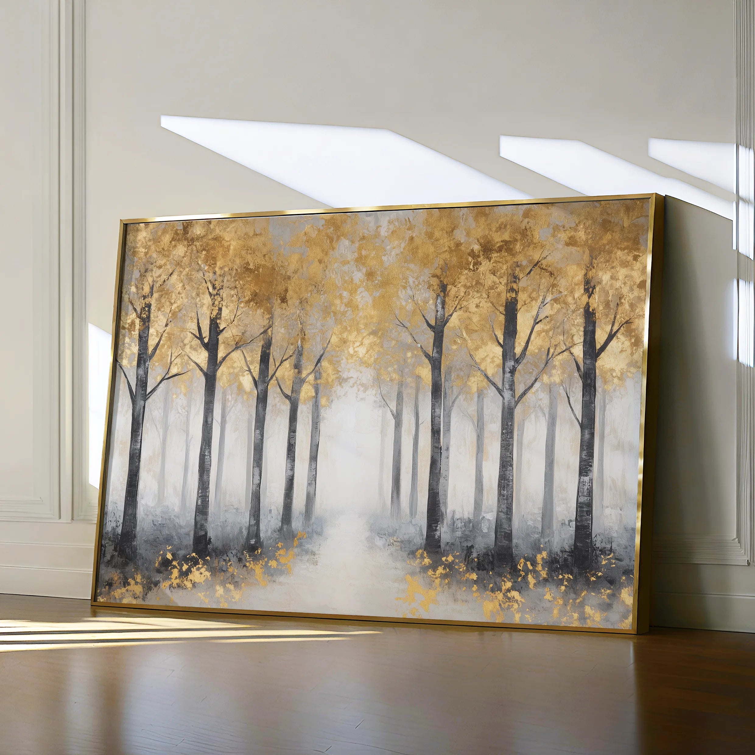 Landscape 344 Canvas Art 60 x 40 cm / Black