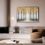 Landscape 344 Canvas Art 60 x 40 cm / Black