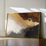 Abstract 345 Canvas Art 60 x 40 cm / Black