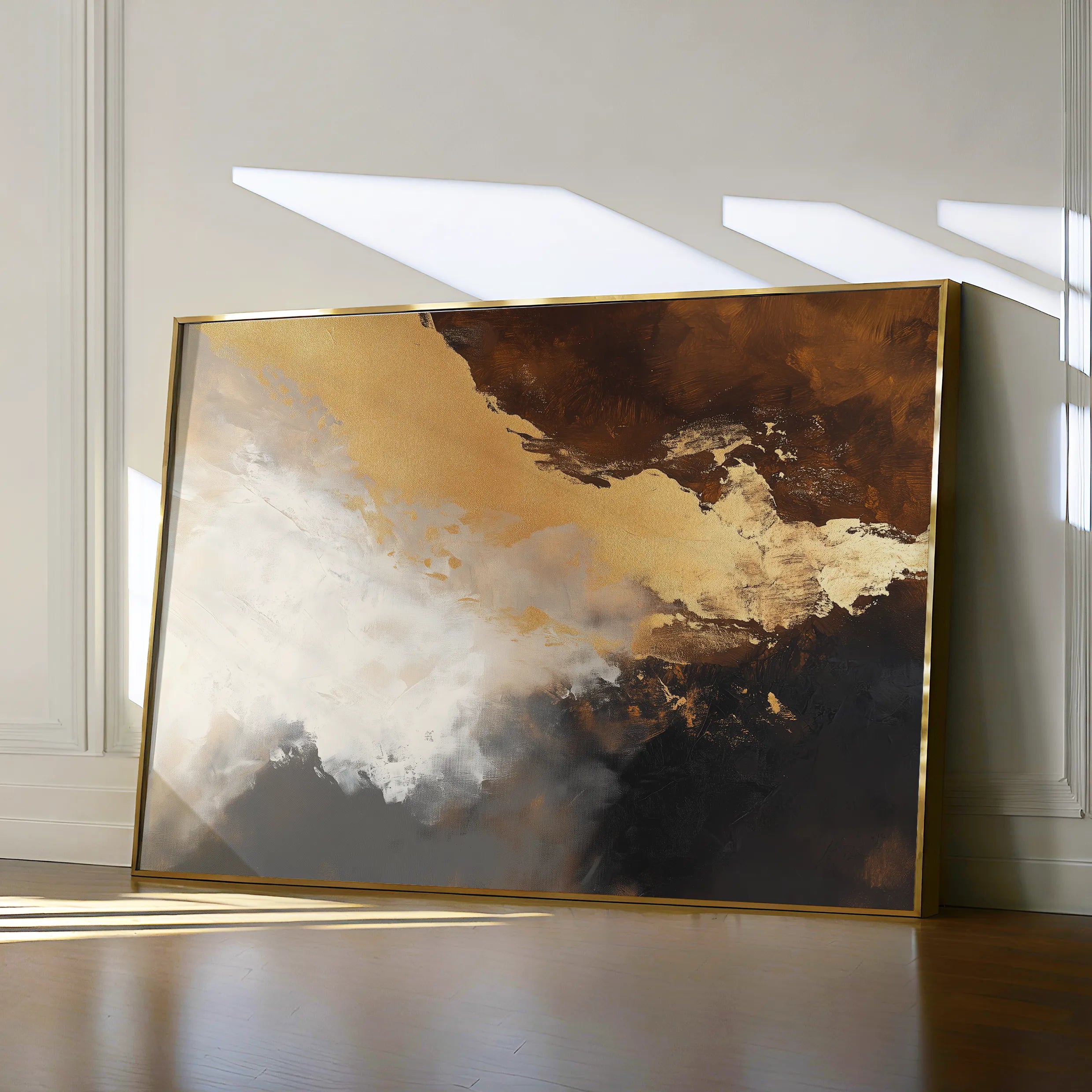 Abstract 345 Canvas Art 60 x 40 cm / Black