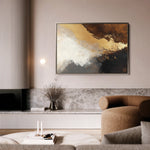 Abstract 345 Canvas Art 60 x 40 cm / Black