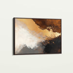 Abstract 345 Canvas Art 60 x 40 cm / Black