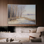 Landscape 345 Canvas Art 60 x 40 cm / Black
